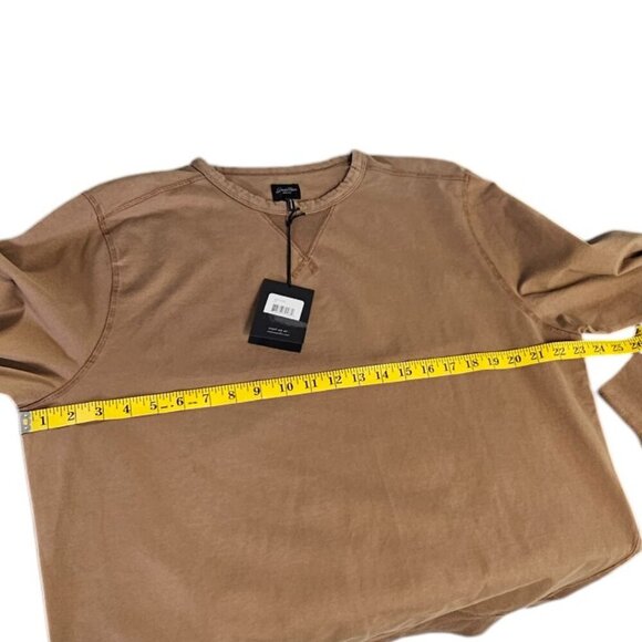 Good Man Brand Mens Long Sleeve Crew Neck Pullover Long Sleeve Shirt, Brown, XL - Picture 2 of 9